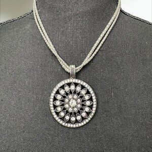 Park Lane Diamond Studded Pendent Necklace